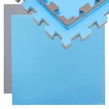 Eyepower Puzzlematte, Blau, Kunststoff, 90x90 cm, Teppiche & Böden, Teppiche, Teppich Kinderzimmer