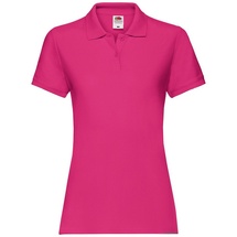 FRUIT OF THE LOOM PREMIUM POLO - Damen Polo-Shirt mit Zwei-Knopfleiste,