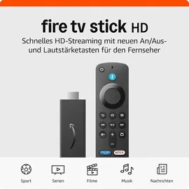 Amazon Fire TV Stick mit Alexa-Sprachfernbedienung 2021 (3. Gen.) (53-035647)