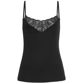 LASCANA Spitzentop Schwarz 40/42