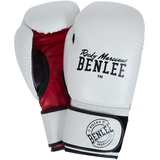 BENLEE Rocky Marciano Unisex Trælim Boxhandschuhe, White/Black/Red, 14 oz