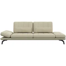 flexlux 3-Sitzer Tropea Funktionssofa, Designsofa, Relaxfunktion, TV-Couch, mit Armteilverstellung sowie Sitztiefenverstellung, Breite 252 cm beige|weiß