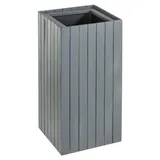 prestige home living outdoor Quadratischer Pflanzkübel 30 x 30 x 64 cm Anthrazit