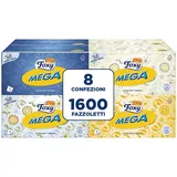 Foxy Mega Taschentücher in Box | 8 Box mit 200 Taschentüchern 2-lagig | 4 | 100% FSC®-zertifiziertes Papier | 100% recycelbar