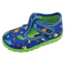 Fischer Markenschuh Hausschuh Blau 25