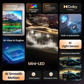 Hisense 65E8Q 65 Zoll ULED MiniLED 4K Smart TV
