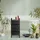 Relaxdays Badrollwagen, 4 Schubladen, Metall & Kunststoff, Rollcontainer Bad, Kosmetik, HBT: 74 x 33 x 39 cm, schwarz