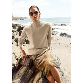 Madeleine Eleganter Rock mit Paisley-Design Beige 34
