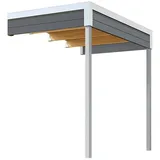 Weka Gartenhaus-Anbaudach Felix_Fynn 2 Anbau 150 x 250 cm Grau