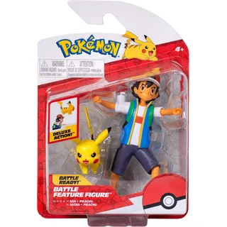 Jazwares Battle Feature Figur Ash Pikachu