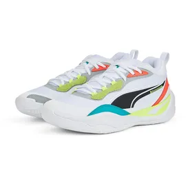 Puma Playmaker Pro Basketballschuhe Herren PUMA White Fiery coral 45