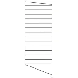 String - Bodenleiter für String Regal 85 x 30 cm, dunkelgrau