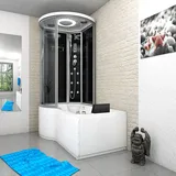 AcquaVapore Kombination Whirlpool Dusche K55-R31-WP 100x170 cm - Schwarz