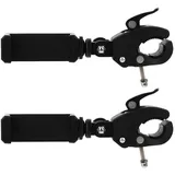 YOSADIER Fahrrad Handyhalterung Kunststoff 2 Stück mit Schraubclip 1/4 Zoll Gewinde für Smartphone und Kamera Kompatibel bis 36mm Lenker 360° Drehbar für Outdoor und Fahrradmontage