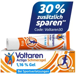Voltaren Actigo Schmerzgel mit 1% Diclofenac, Schmerzlinderung 60 g