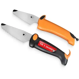 Kuhn Rikon Kindermesser Set 2-tlg. Edelstahl Schwarz/Orange