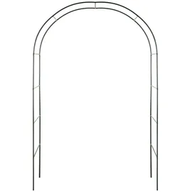 Tectake tectake® Rosenbogen, aus Stahl, stabiler Halt, 140 x 40 x 240 cm