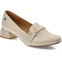 Beige Halbschuhe Maciejka Elegante Damenschuhe aus Leder, 40