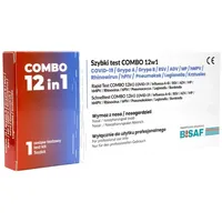 Bisaf 12in1 Test Covid‐19, Influenza, Rsv, Adv, hMPV, RhV, hPIV, MP, LP, Pneumokokken, Keuchhusten 1 St