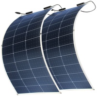revolt Solarpanele für Zuhause: 2er-Set flexible Solarmodule für MC4, salzwasserfest, 100 W, IP67 (Ultraleichts Solarmodul Balkon, Flexible Solarpaneele)