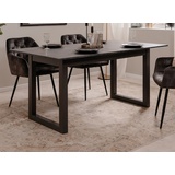 Furn.Design Esstisch "Austin" Schiefer grau Küchentisch ausziehbar 160 - 200 cm, bis 8 Personen - Grau