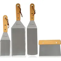 BBQ-Toro Grillwender 4-teilig Edelstahl silber