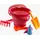 Donic Schildkröt 7 in 1 Sand Toys rot