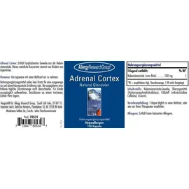 Allergy Research Group Adrenal Cortex 100 Kapseln