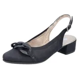 Rieker Damen 47068 Halbschuhe, Schwarz, 37 EU