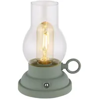 GLOBO Tischleuchte Tischlampe Akku USB dimmbar Nachttischleuchte Sturmlampe Touchdimmer,