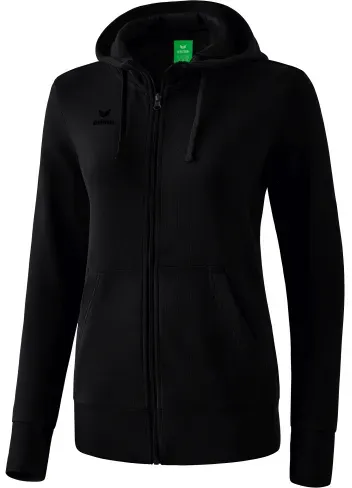 Erima Kapuzensweatjacke Damen - schwarz - 46