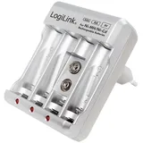 Logilink PA0168 - Steckerladegerät, Ni-Cd Ni-MH 9V-Block