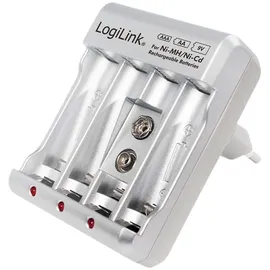 Logilink PA0168 - Steckerladegerät, Ni-Cd Ni-MH 9V-Block