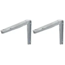 GAH Alberts Alberts 800826 Konsole T-Profil | wahlweise in verschiedenen Ausführungen | für extreme Beanspruchung und Belastung | feuerverzinkt Höhe 200 mm | Tiefe 250 mm | 2er Set