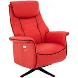 Mid.you Fernsehsessel, Rot, Textil, 83x113-76x85-163 cm, Relaxfunktion, Wohnzimmer, Sessel, Fernsehsessel