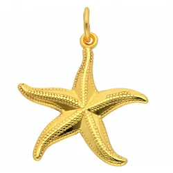 Ketten-Anhänger ADELIA ́S "Damen Goldschmuck 333 Gold Anhänger Seestern", gold, Schmuckanhänger, Damen, Gelbgold 333, 333 Gold Goldschmuck für Damen