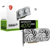 MSI GeForce RTX 4070 SUPER 12G Ventus 2X White OC - Schwarz/Silber