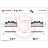 Brembo Bremsbelagsatz, Scheibenbremse PRIME LINE