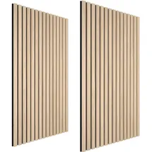 Tectake Wandpaneel Akustik Sonic Wall II Braun 2 St. 50 x 110 cm