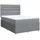 vidaXL Boxspringbett mit Matratze Hellgrau 140x200 cm Stoff