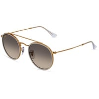 Ray Ban Ray-Ban RB 3647N Unisex-Sonnenbrille Vollrand Rund Metall-Gestell, gold