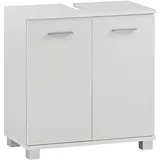 Schildmeyer Waschbeckenunterschrank Dorina 156250 , 59,8 x 32,6 x 62,4 cm, weiß glanz