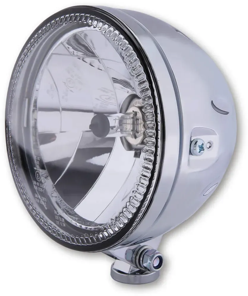 HIGHSIDER HIGHSIDER 5 3/4 inch hoofdkoplamp SKYLINE, LED parkeerlichtring, zilver