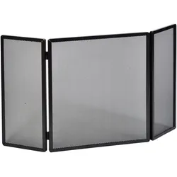 Funkenschutzgitter FIREFIX, schwarz, B:45cm H:50cm T:3,5cm, Stahl, Schutzgitter, mit Gittergeflecht, BxTxH: 45x22x50 cm