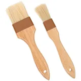 UPKOCH 2stücke Ölpinsel Grillpinsel Küchenpinsel Backpinsel Hitzebeständig Formstabil Für Öl Und Butter Verteilen Geeignet Für Familienfeiern Picknicks Grillabende Backen Rutschfester Gri