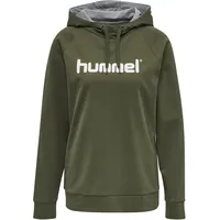 Hummel GO Baumwoll Logo Hoodie Damen grape leaf S