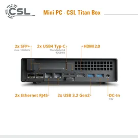 CSL Mini-PC TitanBox Intel Core i9 12900H 4,0 GHz 96 GB RAM 4000 GB SSD Intel Iris Windows 11 Home