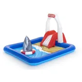 BESTWAY Rettungsschwimmer Wasserspielcenter mit Planschbecken 234 x 203 x 129 cm