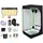 Jung Growbox Komplettset 150W LED, 80 x 80 x 180 cm Schwarz