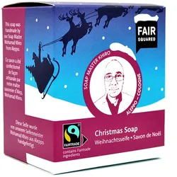 FAIR SQUARED Weihnachtsseife Santa 2 x 80 g 160 g